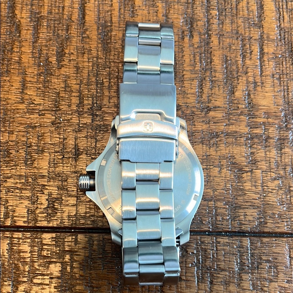 Wenger Silver and Blue Watch - Picture 2 of 2